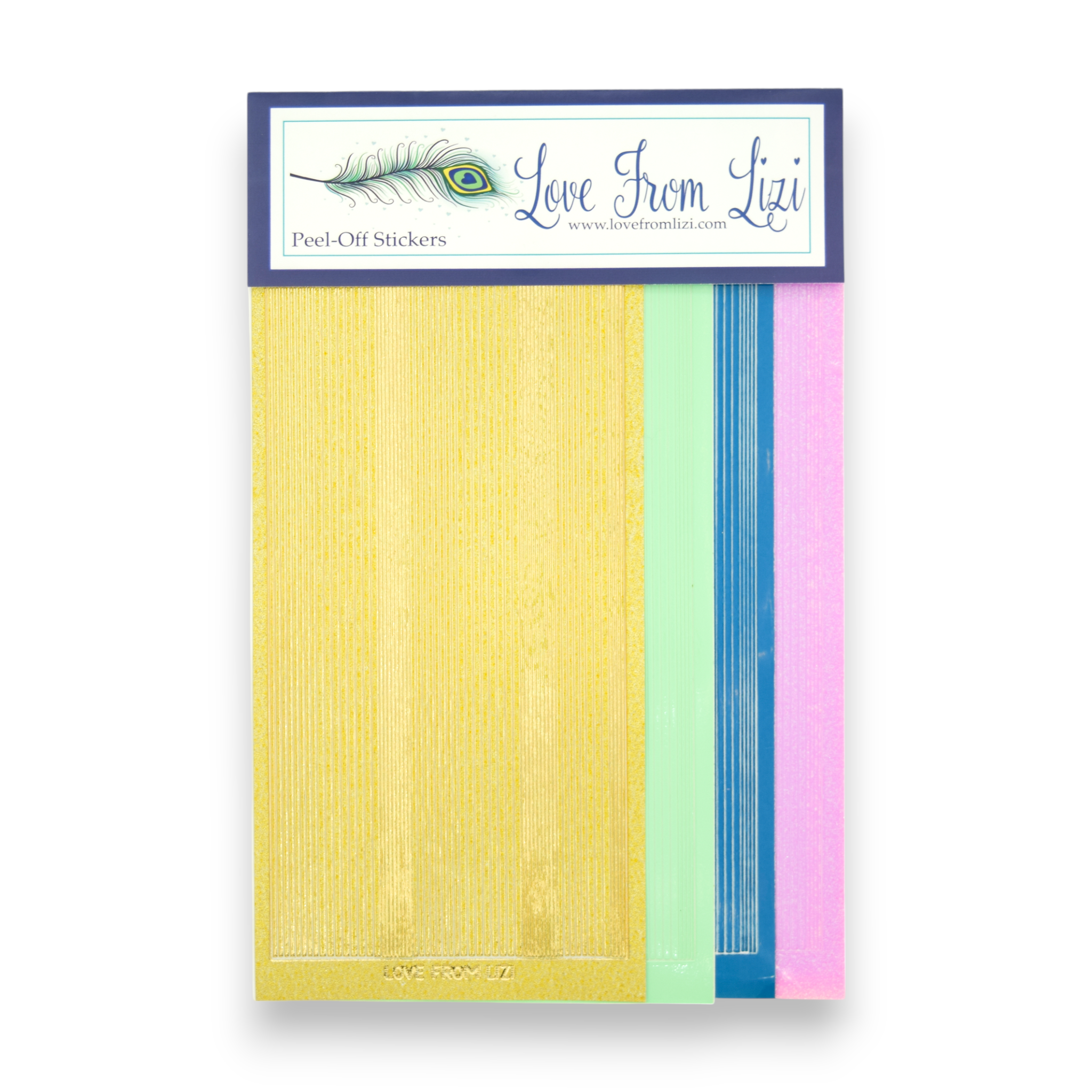 Under The Sea - Pin Stripe Peel-Off 4 Pack